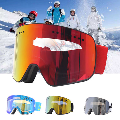 Lunettes de ski de protection des yeux à double tablette antibuée italienne