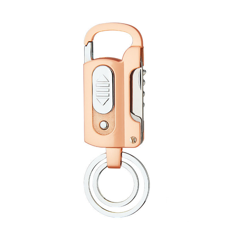 Porte-clés multifonctionnel Chargeur Briquet Mini-allume-cigare portable Camping sauvage