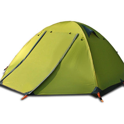 Tente de camping à poteaux en aluminium triple, double et double porte