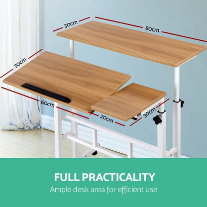 Bureau pliable pour ordinateur portable, table de chevet pour chambre à coucher, petite table simple