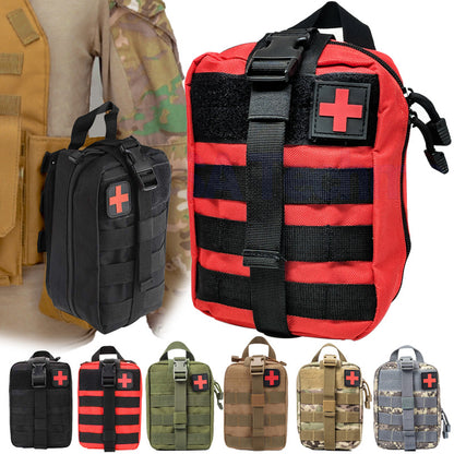 Trousse de premiers secours tactique, sac banane d'urgence, voyage, survie, sauvetage, sac à main, pochette de premiers secours de camping étanche, sac de patch