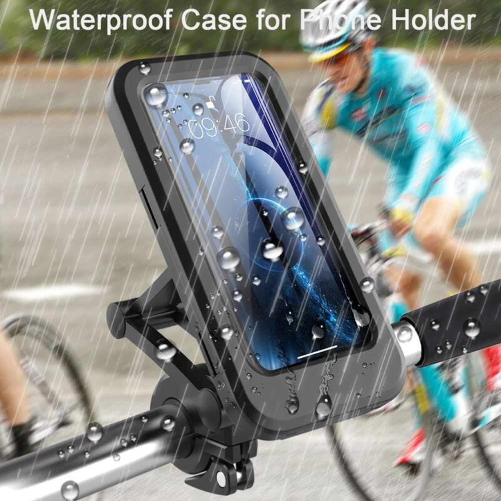 Support de téléphone portable étanche pour vélo et moto, étui de téléphone portable étanche, support de navigation pliable pour téléphone portable, sac étanche à la pluie