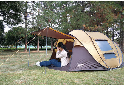 Tente automatique extérieure 3-4 personnes Tente de bateau sans construction rapide Tente de parc de camping multi-personnes Tente étanche à la pluie