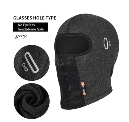 Polaire de ski avec trou pour lunettes Casque de moto Masque de vélo