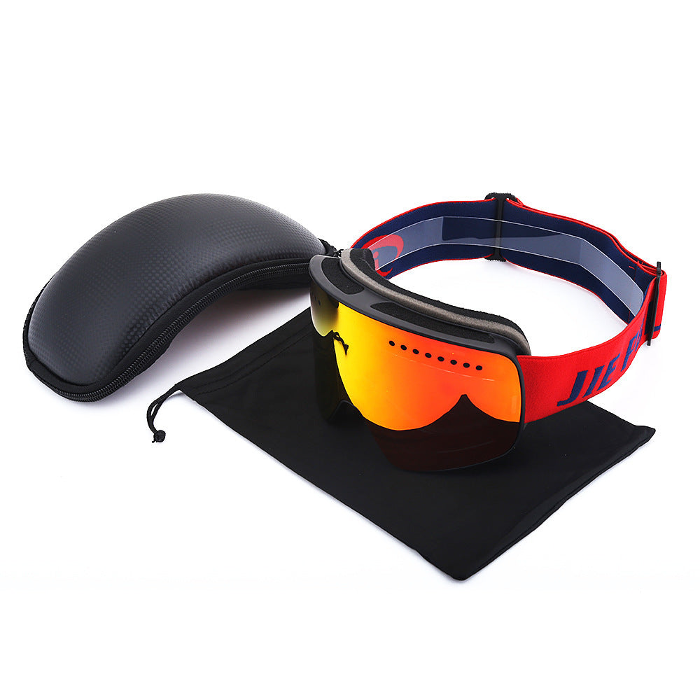 Lunettes de ski de protection des yeux à double tablette antibuée italienne