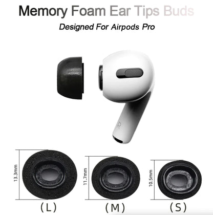 Embouts de rechange en mousse à mémoire de forme pour Apple Airpods Pro - 3 paires