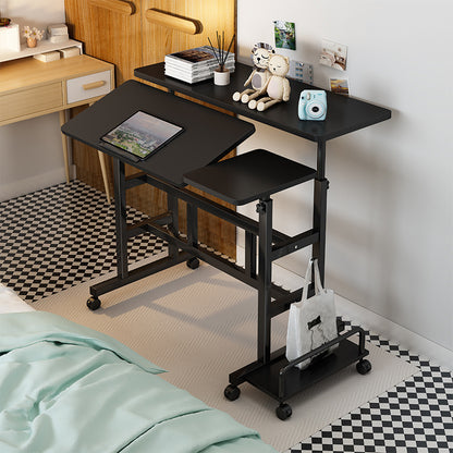 Bureau pliable pour ordinateur portable, table de chevet pour chambre à coucher, petite table simple