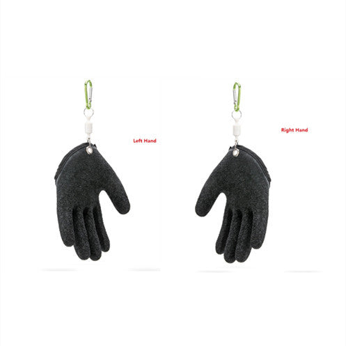 Gants de pêche antidérapants pour protéger les mains des éraflures et des perforations - Gants de chasse en latex pour pêcheur professionnel - Gauche et droite