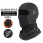 Polaire de ski avec trou pour lunettes Casque de moto Masque de vélo