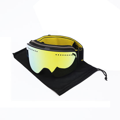 Lunettes de ski de protection des yeux à double tablette antibuée italienne