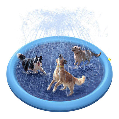 Tapis de pulvérisation d'eau épais pour animaux de compagnie, tapis de jeu d'extérieur pour pelouse