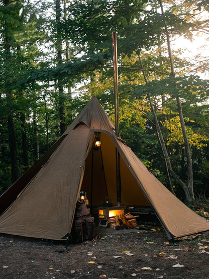 Tente cheminée de camping extérieure imperméable