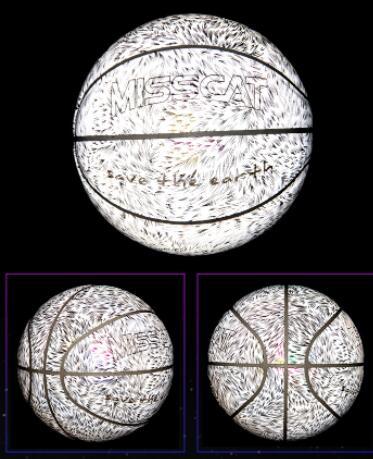 Jeu de basket-ball fluorescent lumineux et brillant pour la nuit