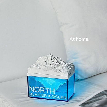 Glacier Night Light Bluetooth Speaker Bedroom Bedside Sleep Light Desktop Atmosphere