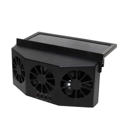 Ventilateur de voiture Fenêtre solaire Alimenté par le soleil Voiture Auto Ventilation Cool Système de refroidissement Radiateur Ventilateur Ventilateur de refroidissement Économie d'énergie Style de voiture Refroidisseur