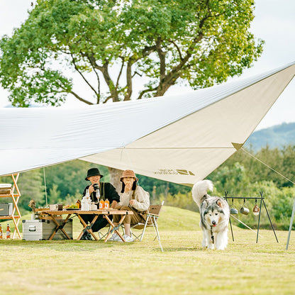 MU Gaodi Tente d'auvent imperméable d'extérieur Équipement de camping de luxe léger Auvent en tissu Oxford résistant aux UV