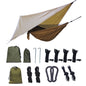 Hamac de camping portable avec moustiquaire et auvent