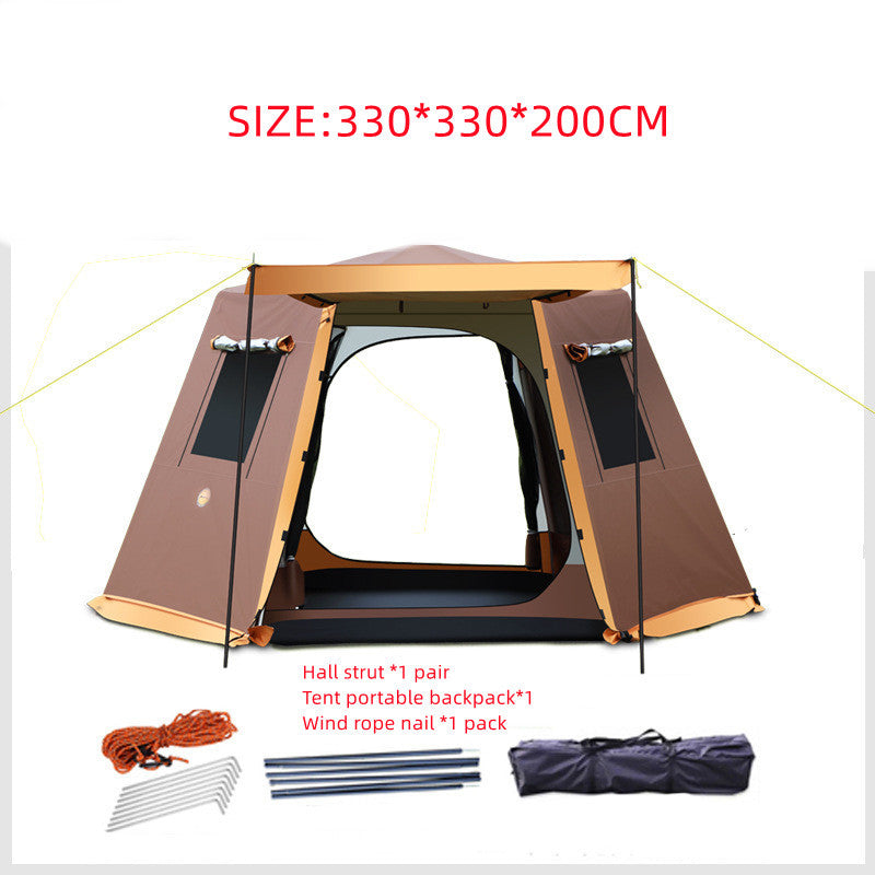 Tente de camping extérieure entièrement automatique pour 3-4-5-6 personnes