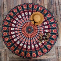 Printed Round Beach Towels And Yoga Mat