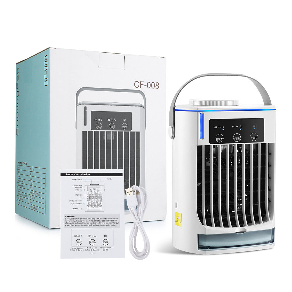 Nouveau mini refroidisseur d'air ventilateur de pulvérisation d'humidification domestique