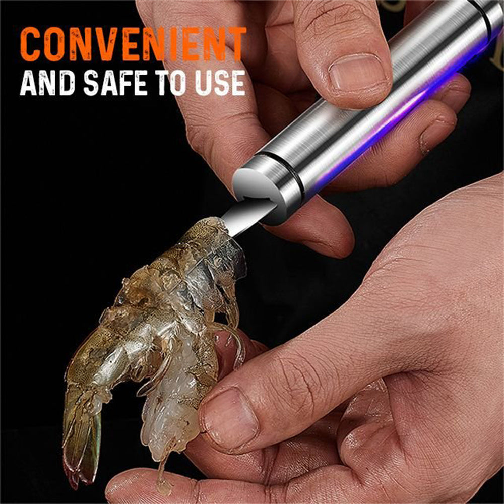 Éliminateur de crevettes multifonctionnel en acier inoxydable, ligne de crevettes, couteau à gueule de poisson, coupe-poisson, ciseaux, écailles de poisson, accessoires de gadgets de cuisine, outils, outils de cuisine créatifs