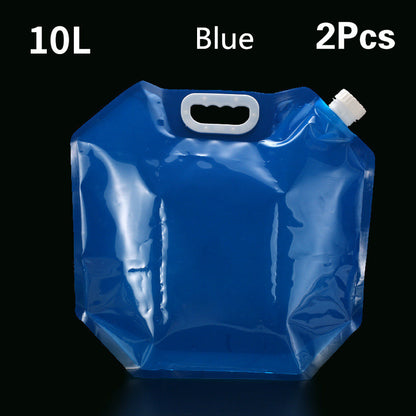 Conteneur de sacs d'eau portables pliables en PVC pour camping en plein air et randonnée