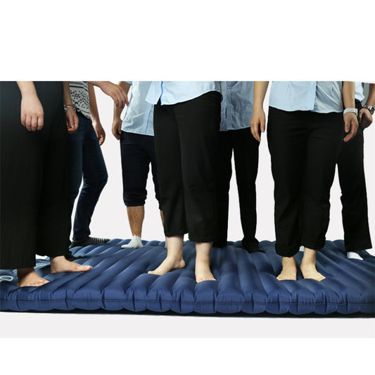 Matelas de couchage à air épais pour camping Coussin gonflable double automatique pour les pieds résistant à l'humidité