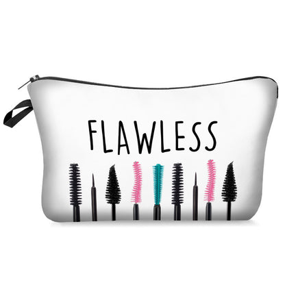 Digital Printing Mascara Brush Eyelash Lettered Make-up Bag Storage Bag