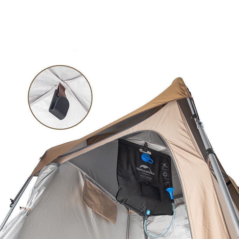 Cabane à langer pliante avec protection solaire pour une personne