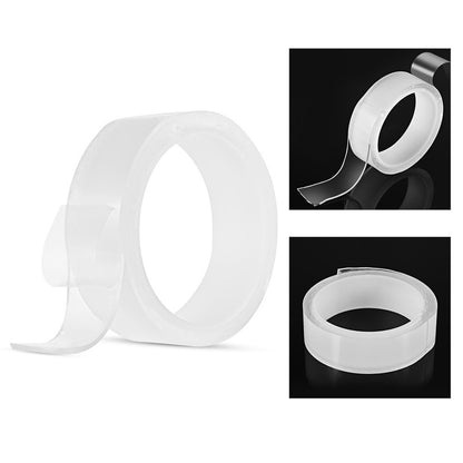 Nano Tape Multi-functional Transparent Seamless Washing Velcro Paper With Double-sided Tape