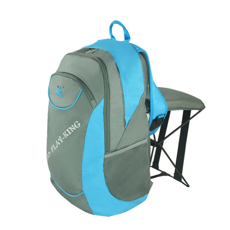 Sac à dos d'extérieur pour randonnée, camping, trekking, voyage, sac à bandoulière, sac de camping multifonctionnel de grande capacité, chaises pliantes