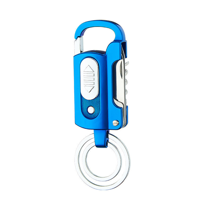 Multi-functional Keychain Charging Lighter Mini-portable Cigarette Lighter Wild Camping