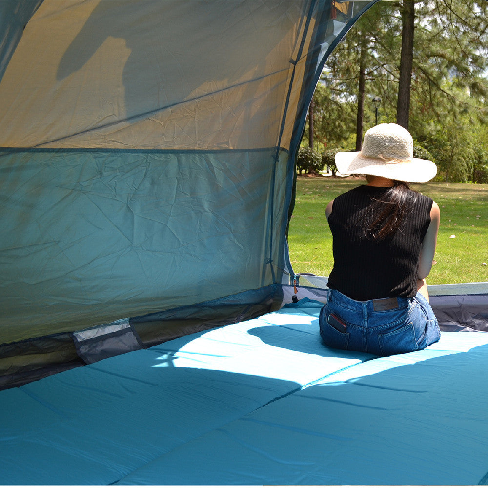 Tente de camping entièrement automatique à ouverture rapide hexagonale résistante aux tempêtes de pluie