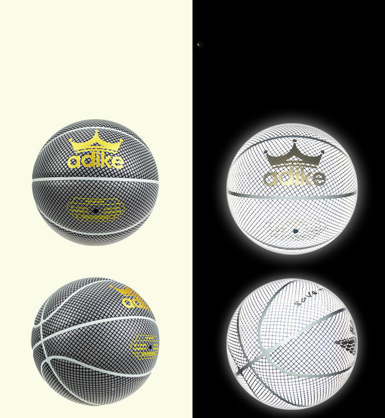 Jeu de basket-ball fluorescent lumineux et brillant pour la nuit