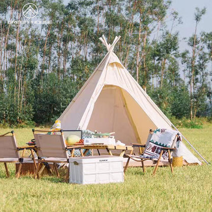 Tente d'intérieur en tissu Oxford imperméable à la pluie pour camping Pyramid