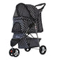 Chariot pliable léger pour animaux de compagnie, poussette pour chiens et chats, poussette à trois roues pour animaux de compagnie, fournitures pour poussette pour chien