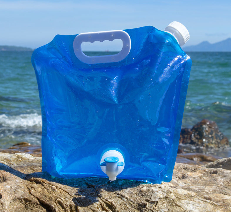 Conteneur de sacs d'eau portables pliables en PVC pour camping en plein air et randonnée