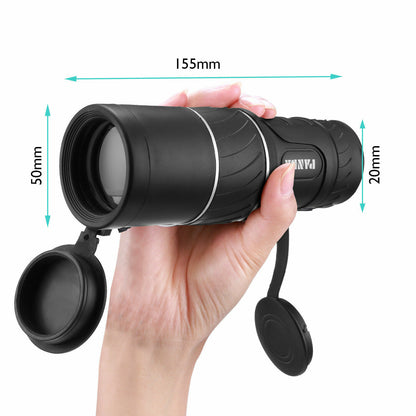 Télescope monoculaire optique HD 40x60 de vision nocturne et de jour pour la chasse et le camping, monoculaire portable étanche et antibuée, adapté à l'observation des animaux de la nature